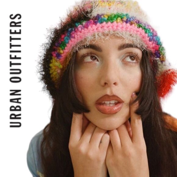 Urban Outfitters Multicolor Fuzzy Hat - Picture 2 of 4